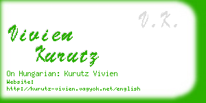 vivien kurutz business card